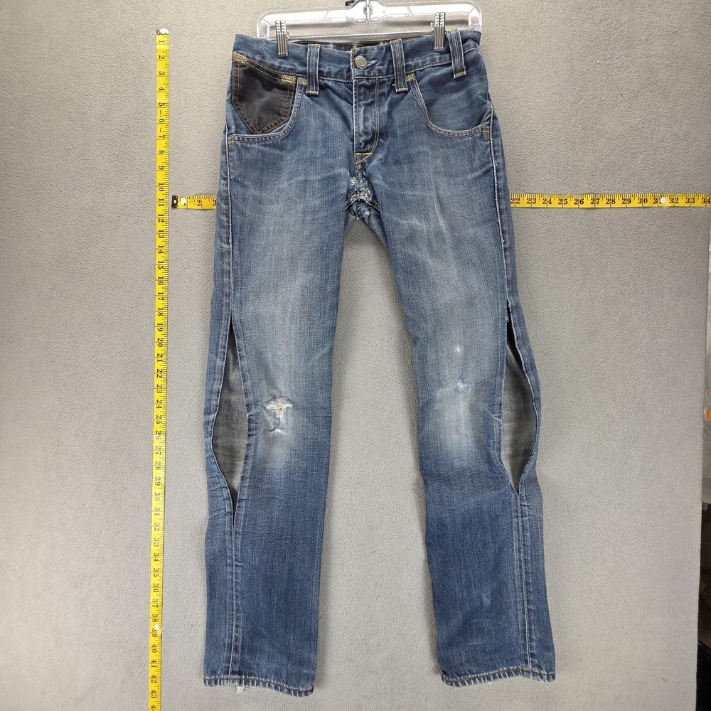 Vintage Levis 511 Jeans Mens Slim Engineered Honeycomb Medium Wash Fits 29x32